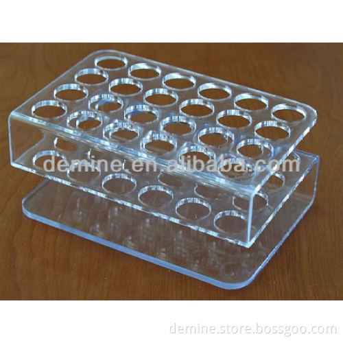 Custom acrylic test tube rack/acrylic processing products/plexiglass products/organic glass processing products